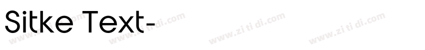 Sitke Text字体转换